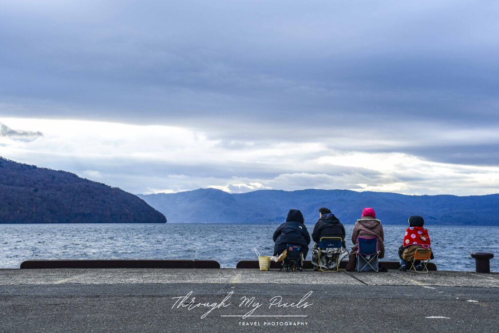 Visitors at Lake Towada